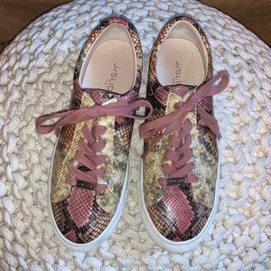 EUC J/Slides pink python sneaker